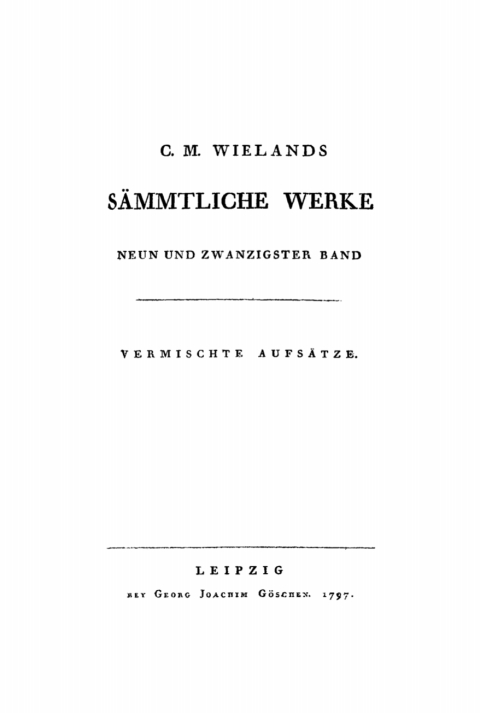 Cover image for book Vermischte Aufsätze