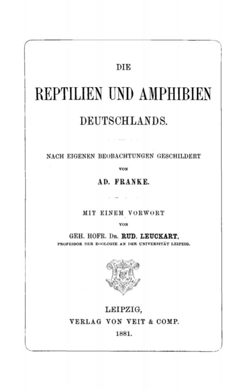 Cover image for book Die Reptilien und Amphibien Deutschlands