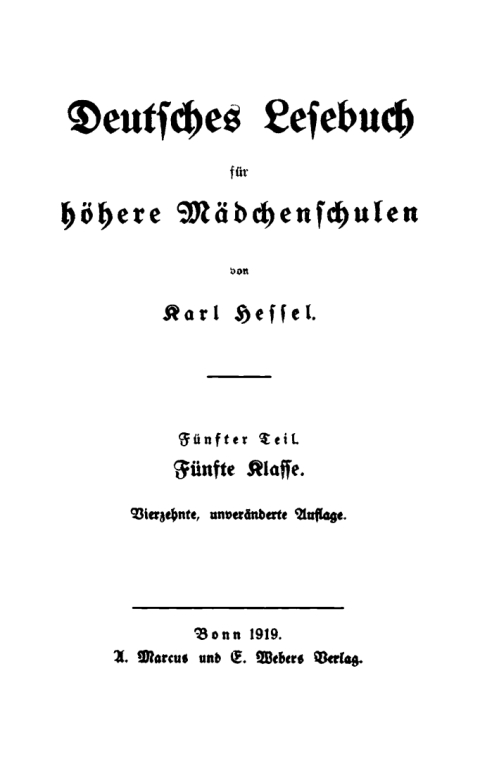 Cover image for book Fünfte Klasse