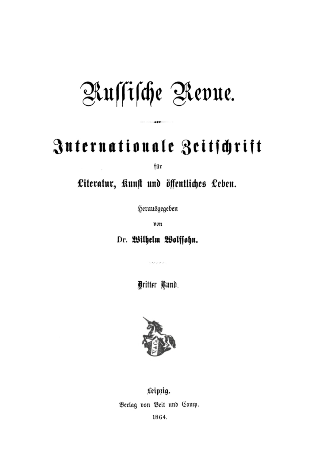 Page Fidelity Russische Revue. Band 3; $208.67