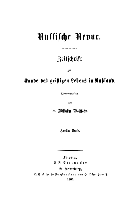 Cover image for book Russische Revue. Band 2