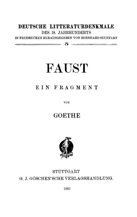 Cover image for book Faust