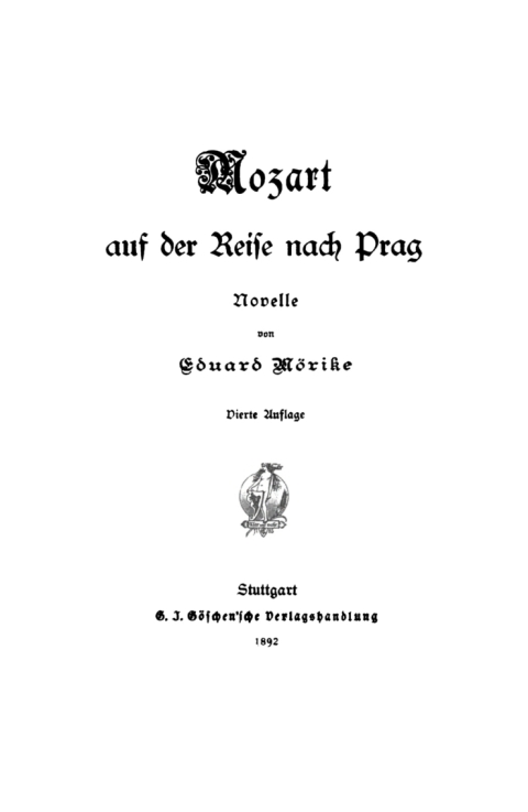 Cover image for book Mozart auf der Reise nach Prag