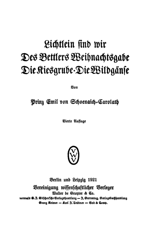 Cover image for book Lichtlein sind wir. Des Bettlers Weihnachtsgabe. Die Kiesgrube. Die Wildgänse