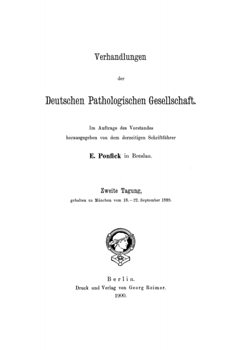 Cover image for book München vom 18.–22. September 1899