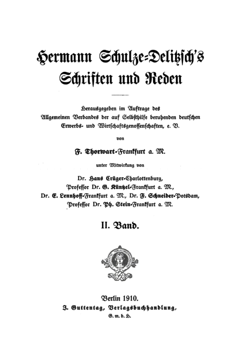 Cover image for book Hermann Schulze-Delitzsch’s Schriften und Reden. Band 2