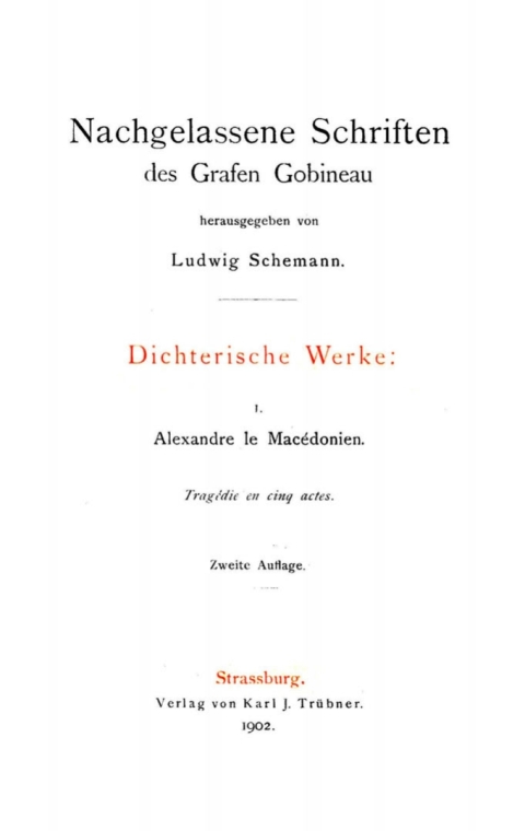 Cover image for book Dichterische Werke, I. Alexandre le Macedonien