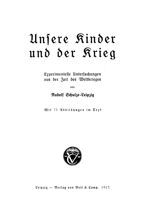 Cover image for book Unsere Kinder und der Krieg
