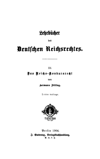 Das Reichs-Konkursrecht