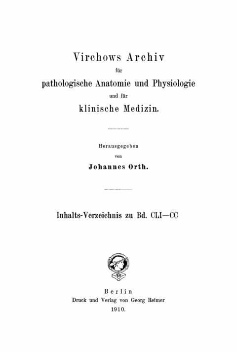 Cover image for book Inhalt Verzeichnis zu Bd. CLI–CC