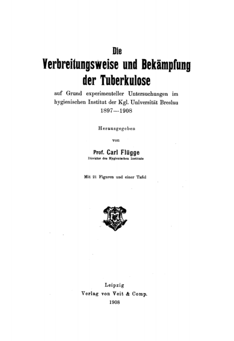 Cover image for book Die Verbreitungsweise und Bekämpfung der Tuberkulose