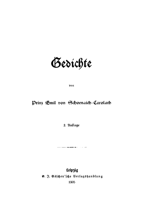 Cover image for book Gedichte