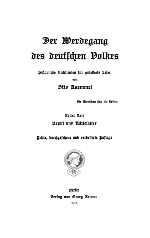 Cover image for book Urzeit und Mittelalter