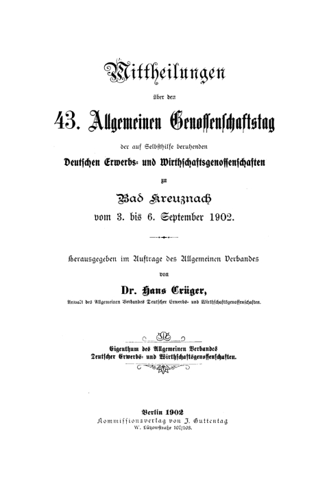 Cover image for book Bad Kreuznach vom 3. bis 6. September 1902