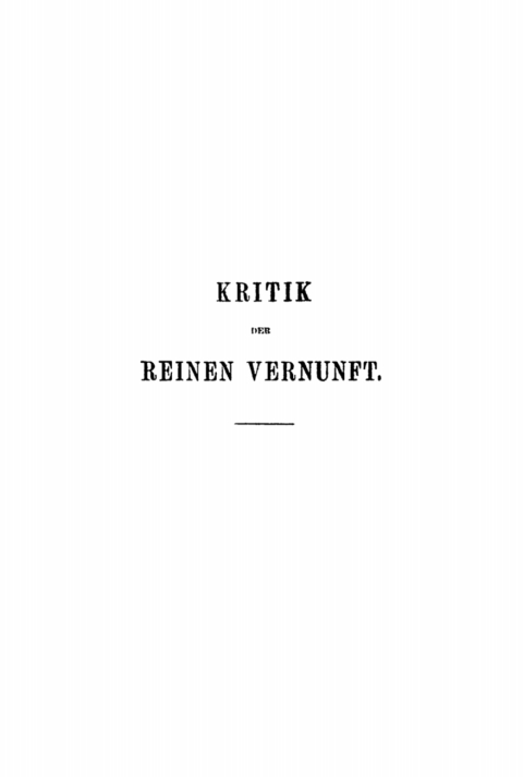 Cover image for book Immanuel Kant’s Kritik der reinen Vernunft
