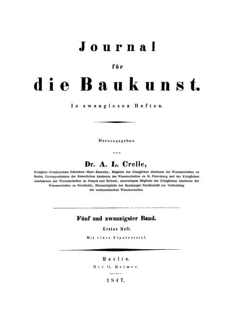 Cover image for book Journal für die Baukunst. Band 25