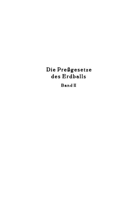 Cover image for book Das Preßrecht Großbritanniens