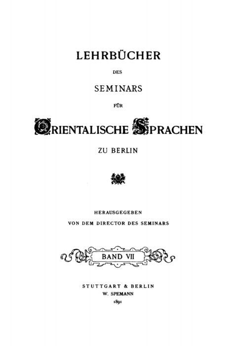 Cover image for book Handbuch der Nordchinesischen Umgangssprache