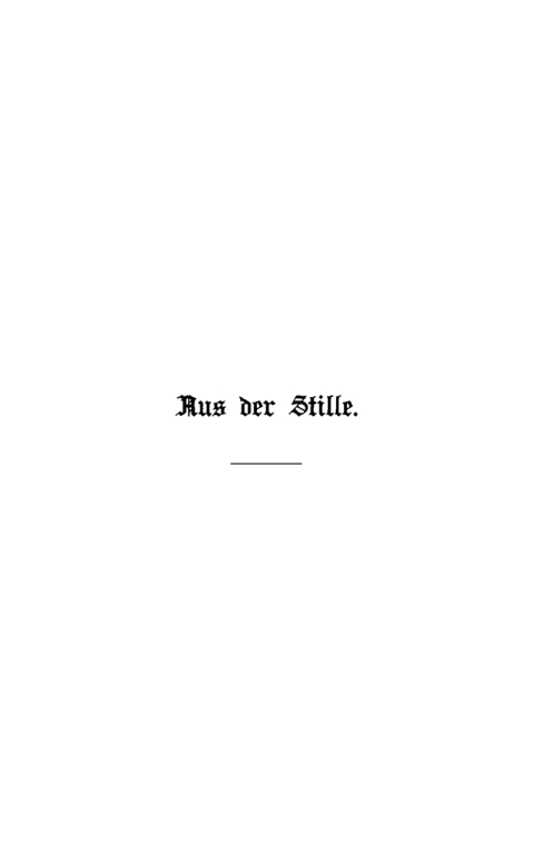 Cover image for book Aus der Stille