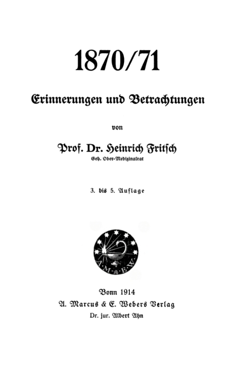Cover image for book 1870/71