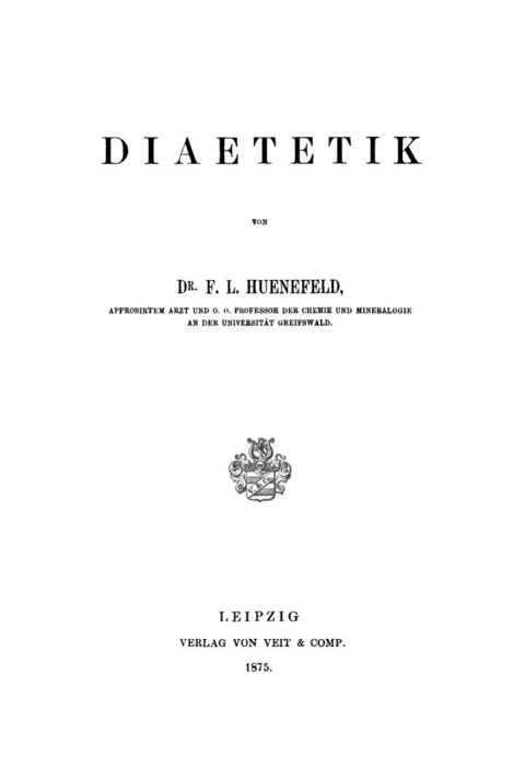 Cover image for book Diaetetik
