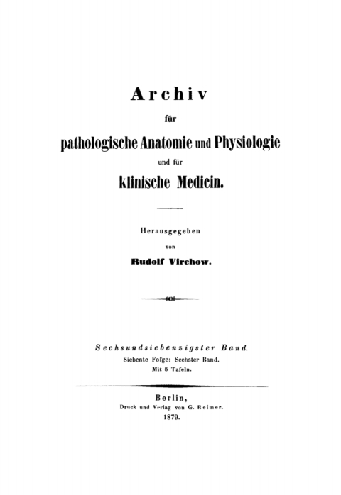 Cover image for book Rudolf Virchow: Archiv für pathologische Anatomie und Physiologie und für klinische Medicin. Band 76