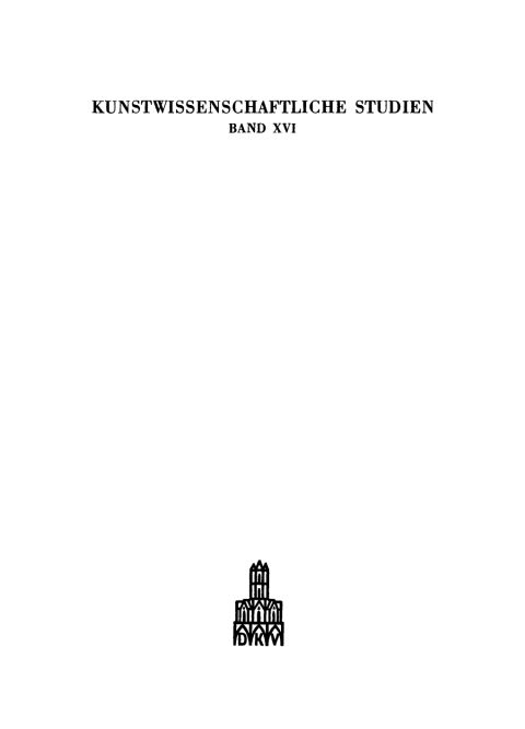 Cover image for book Die Beziehungen der deutschen Plastik zum Ornamentstich in der Frühzeit des 17. Jahrhunderts