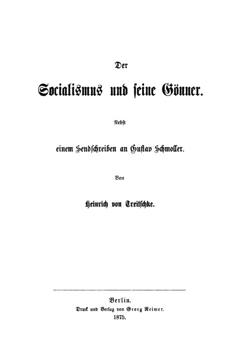 Cover image for book Der socialismus und seine Gönner