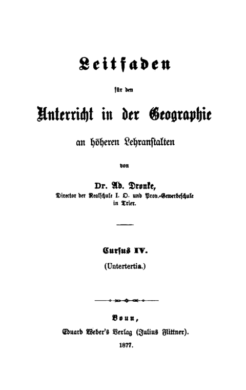 Cover image for book (Untertertia.)