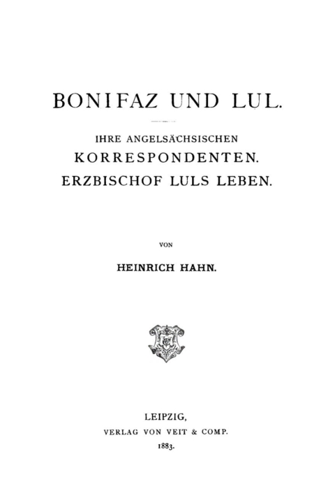 Cover image for book Bonifaz und Lul