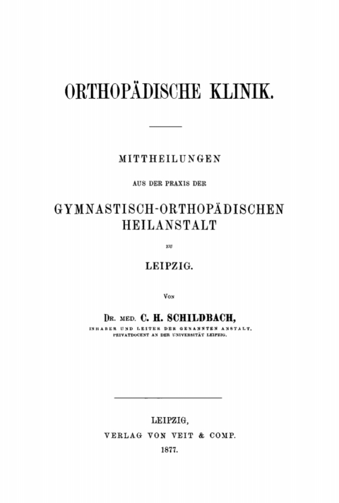 Cover image for book Orthopädische Klinik
