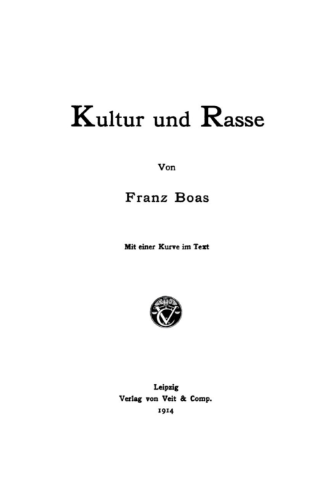 Cover image for book Kultur und Rasse