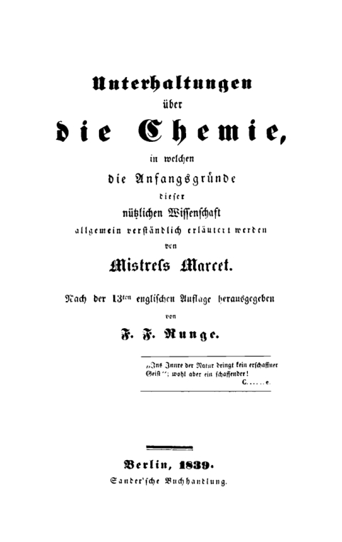 Cover image for book Unterhaltungen über die Chemie, in welchen die Anfangsgründe dieser nützlichen Wissenschaft allgemein verständlich erläutert werden