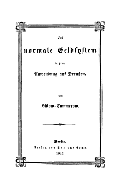 Cover image for book Das normale Geldsystem in seiner Anwendung auf Preußen
