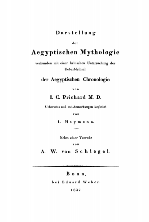 Cover image for book Darstellung der Aegyptischen Mythologie
