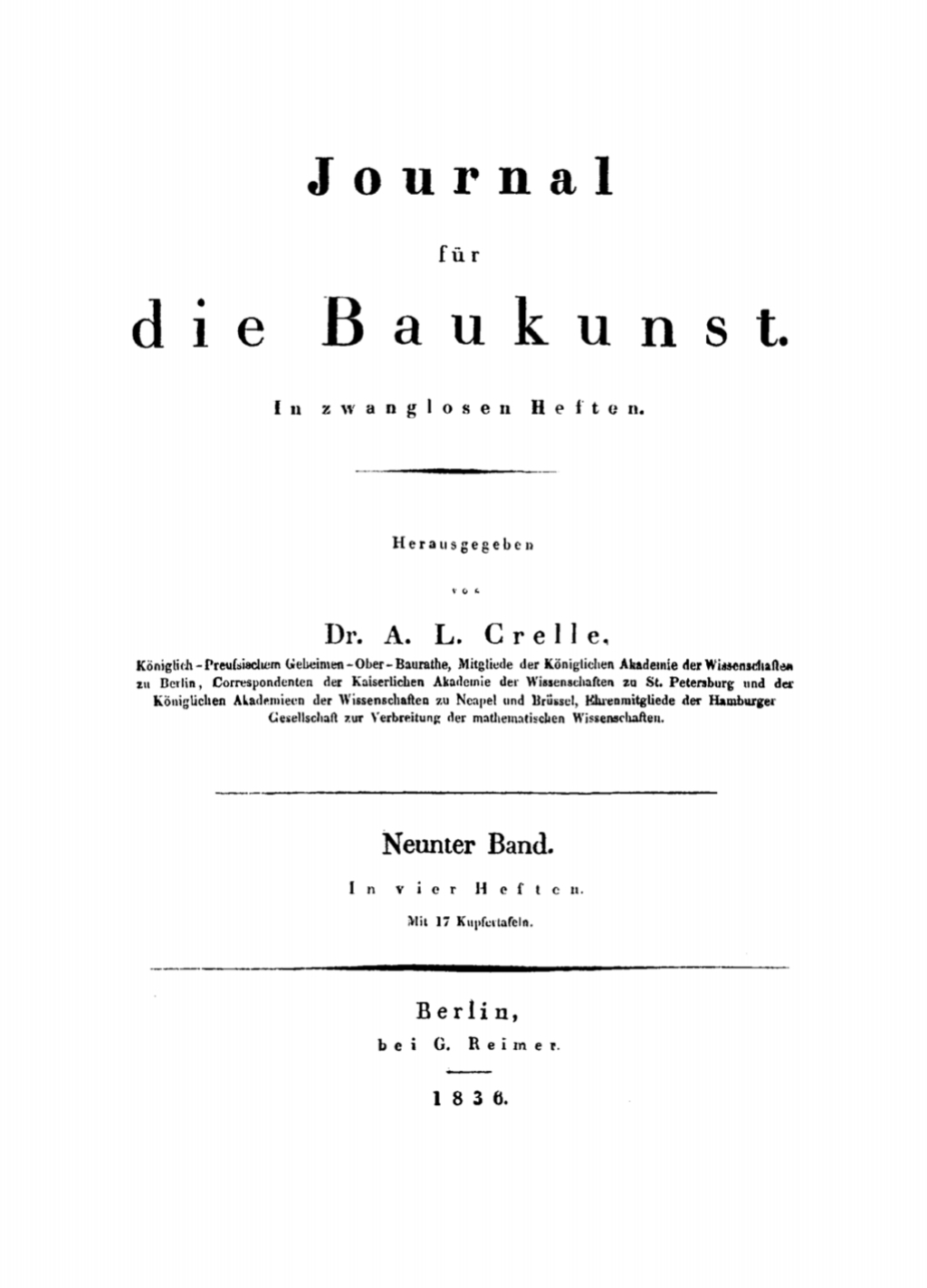 Page Fidelity Journal für die Baukunst. Band 9; $160.94
