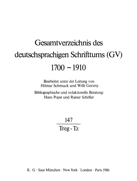 Cover image for book Treg - Tz