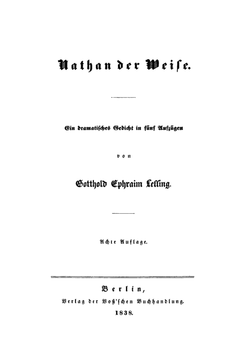 Cover image for book Nathan der Weise