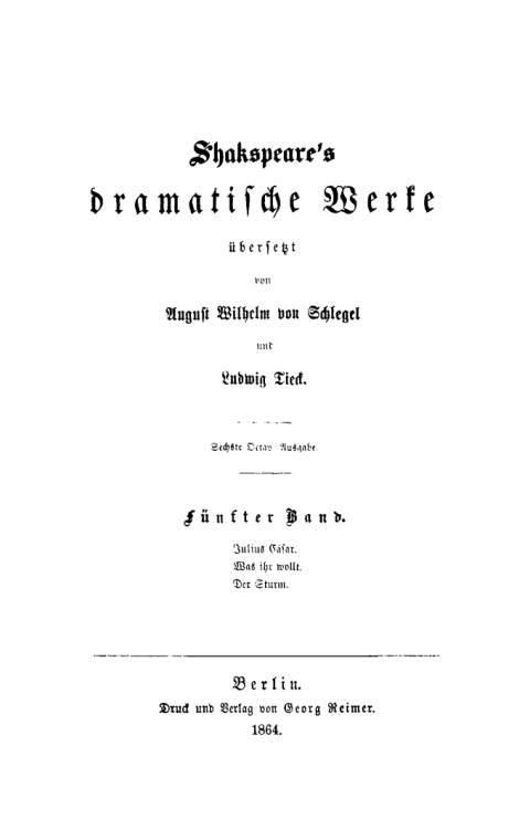 Cover image for book Julius Cäsar. Was ihr wollt. Der Sturm