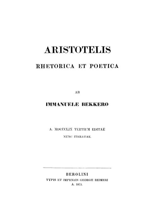 Cover image for book Rhetorica Et Poetica