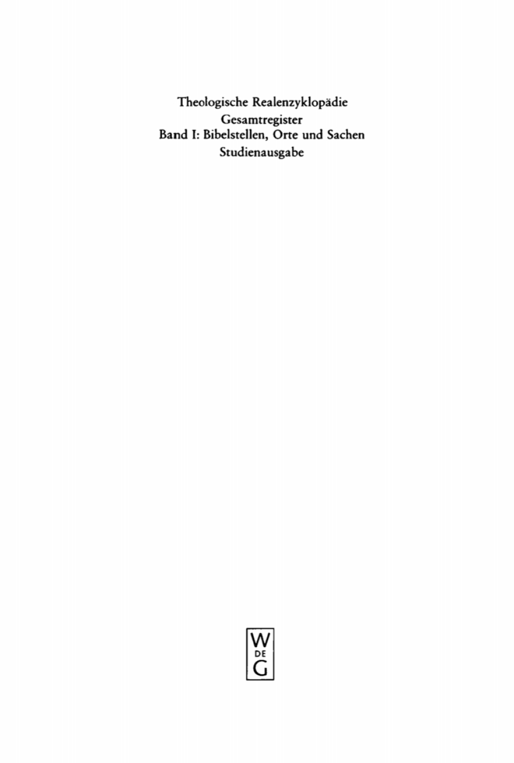 Page Fidelity Gesammtregister. Bibelstellen, Orte und Sachen Studienausgabe; $277.50
