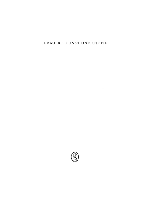 Cover image for book Kunst und Utopie
