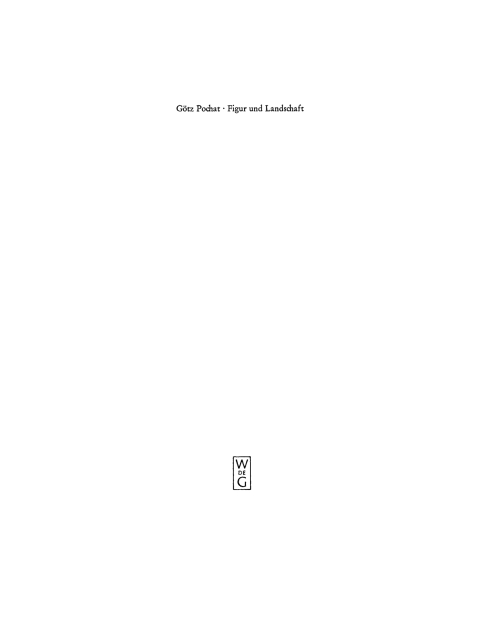 Cover image for book Figur und Landschaft