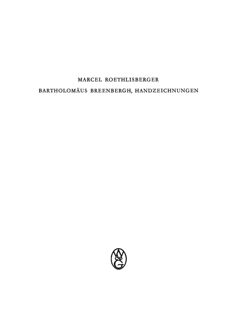 Cover image for book Bartholomäus Breenbergh