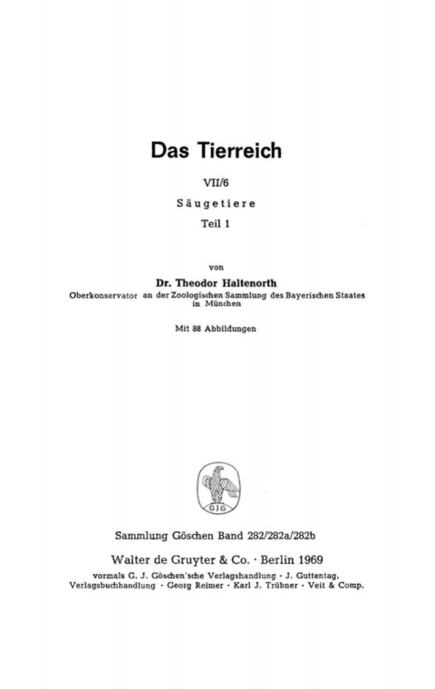 Cover image for book Säugetiere, Teil 1