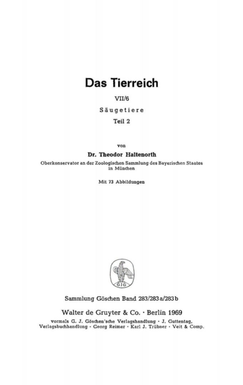 Cover image for book Säugetiere, Teil 2