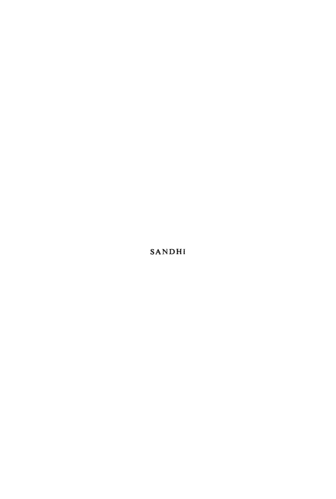 Cover image for book Sandhi