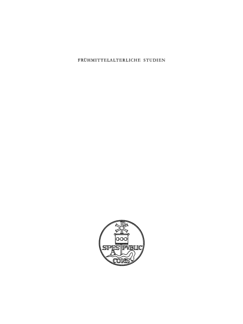 Cover image for book Frühmittelalterliche Studien. Band 26