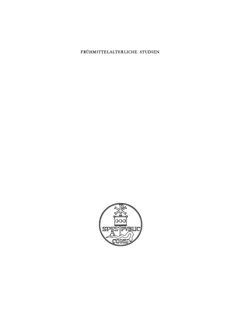Cover image for book Frühmittelalterliche Studien. Band 20