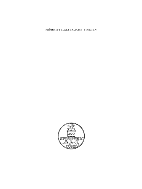 Cover image for book Frühmittelalterliche Studien. Band 22